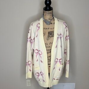 Magical Little Babes Mickey Mouse pink ribbon cardigan